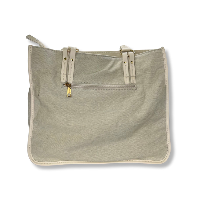 Concept Beige Denim Shopper