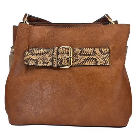 Concept Animal Print Crossbody Tan