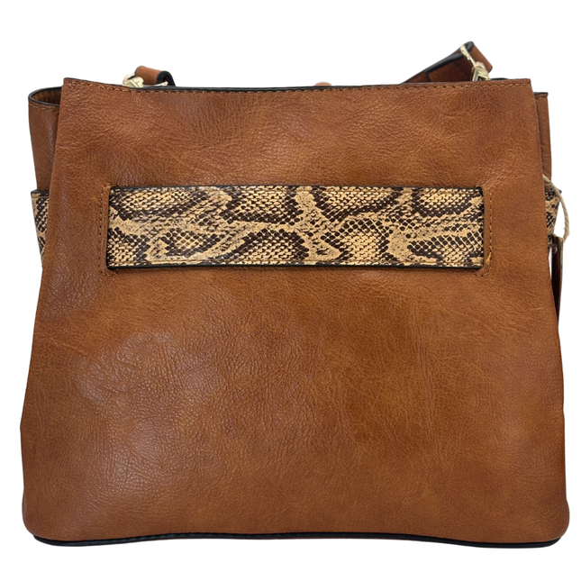 Concept Animal Print Crossbody Tan