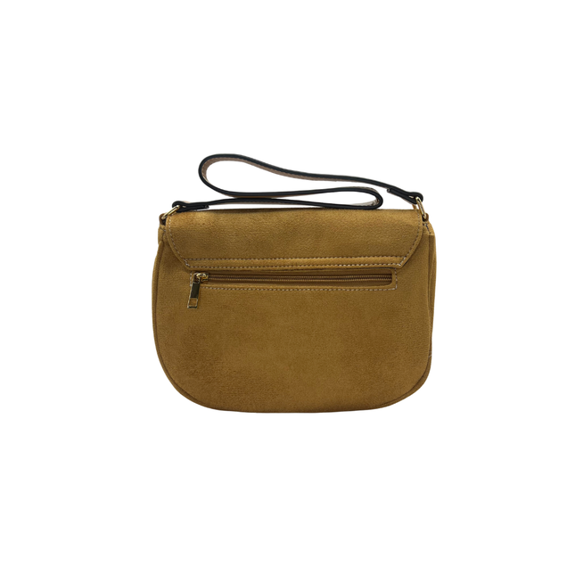 Concept Suede Effect Cross Body Tan Handbags