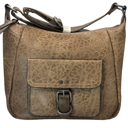 Concept Textured Bag with Strap Taupe