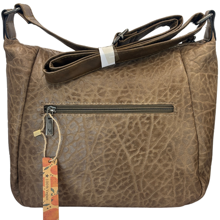 Concept Textured Bag with Strap Taupe