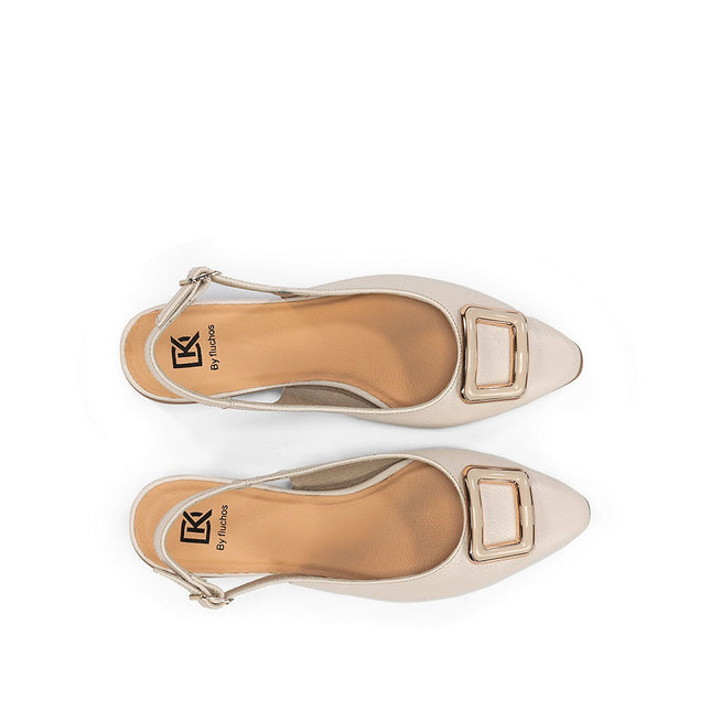 Dorking by Fluchos Tea D9514 Indios Raw Women’s Leather Dress Pumps – 3 cm Comfort Heel, TPU Sole – Summer 2026 (Taupe)