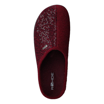 Rohde 6550 48 Wine Red Slippers