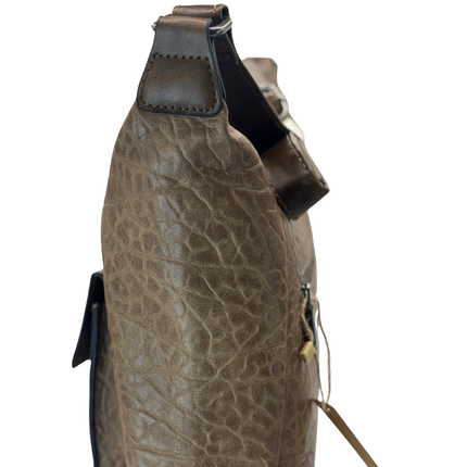 Concept Textured Bag with Strap Taupe