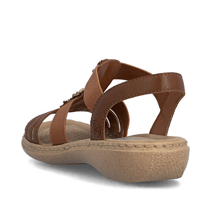 Rieker 61850-24 Brown Ladies Sandals