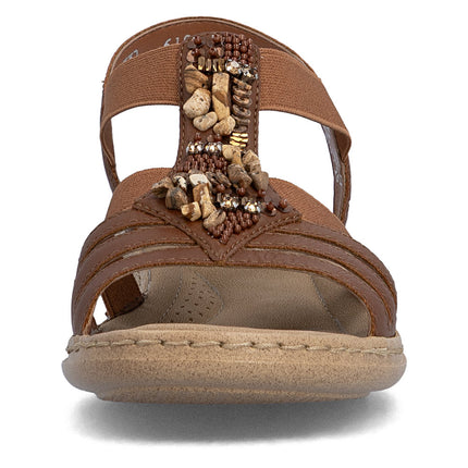 Rieker 61850-24 Brown Ladies Sandals