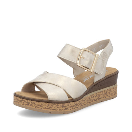 Rieker 63795-60 Beige Dressy Sandals