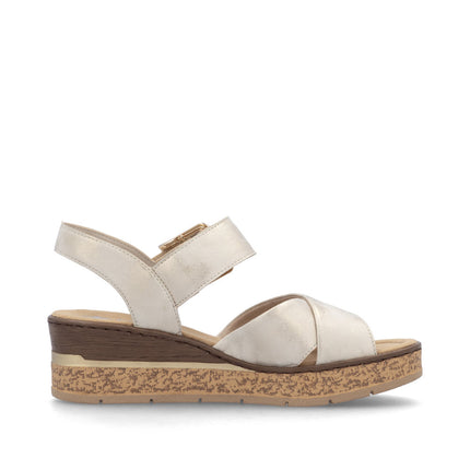 Rieker 63795-60 Beige Dressy Sandals