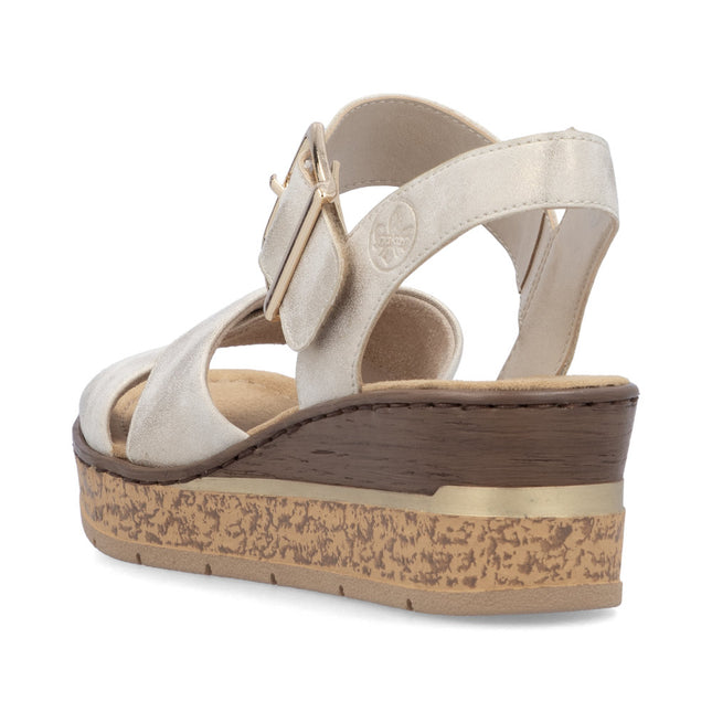 Rieker 63795-60 Beige Dressy Sandals