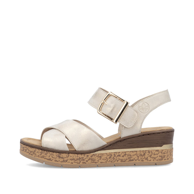 Rieker 63795-60 Beige Dressy Sandals