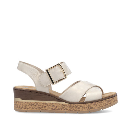 Rieker 63795-60 Beige Dressy Sandals