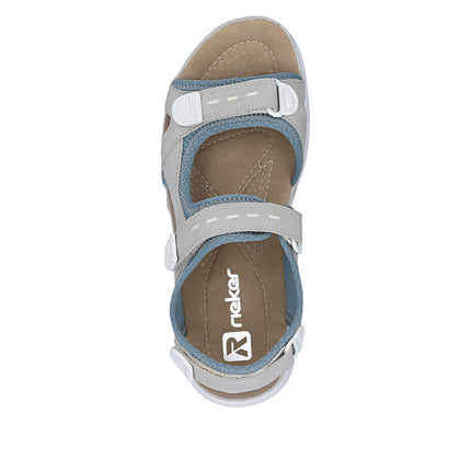 Rieker 64074-40 Blue Ladies Everyday Casual Sandals