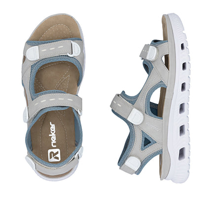 Rieker 64074-40 Blue Ladies Everyday Casual Sandals