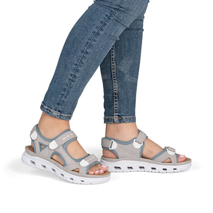 Rieker 64074-40 Blue Ladies Everyday Casual Sandals