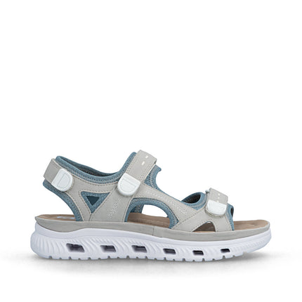Rieker 64074-40 Blue Ladies Everyday Casual Sandals