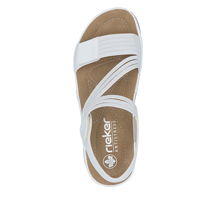 Rieker 64870-81 White Ladies Everyday Sandals