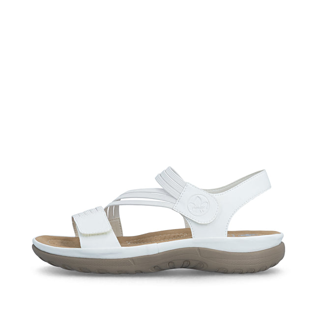 Rieker 64870-81 White Ladies Everyday Sandals
