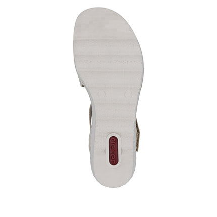 Rieker 67410-62 Beige Ladies Everyday Sandals