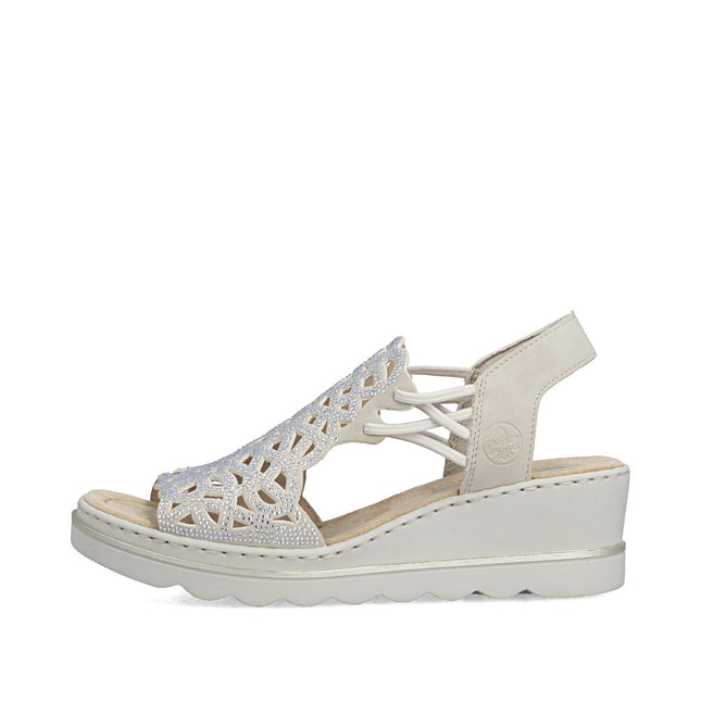 Rieker 67465-62 Silver Ladies Everyday Sandals