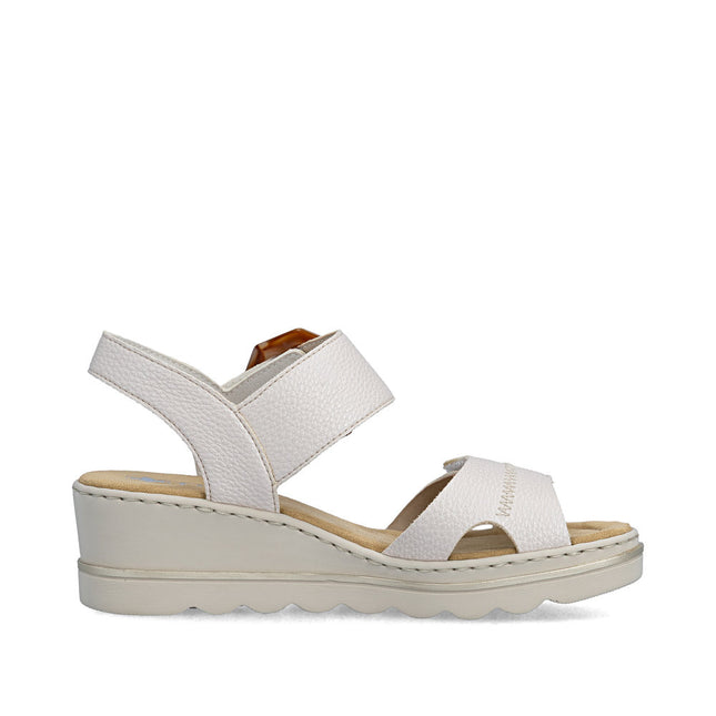 Rieker 67476-91 White Ladies Everyday Sandals