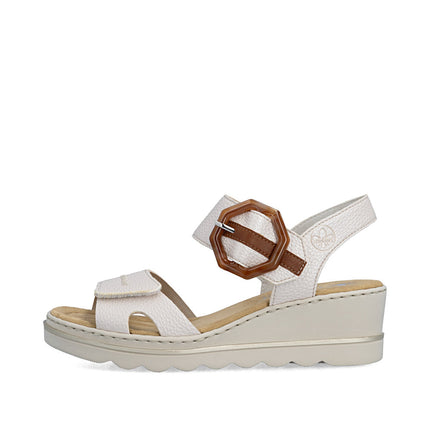 Rieker 67476-91 White Ladies Everyday Sandals