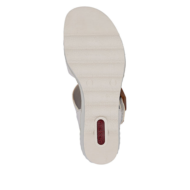 Rieker 67476-91 White Ladies Everyday Sandals
