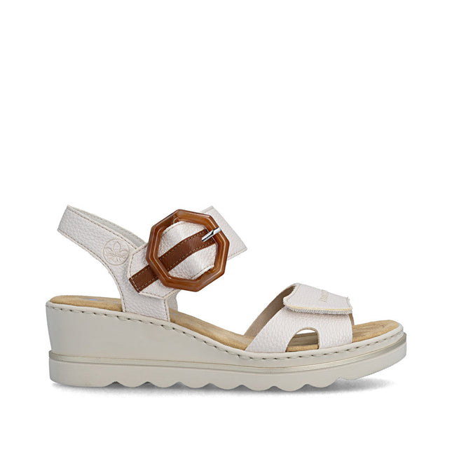 Rieker 67476-91 White Ladies Everyday Sandals
