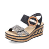 Rieker 68176-00 Leopard Print/Black