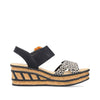 Rieker 68176-00 Leopard Print/Black