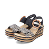 Rieker 68176-00 Leopard Print/Black