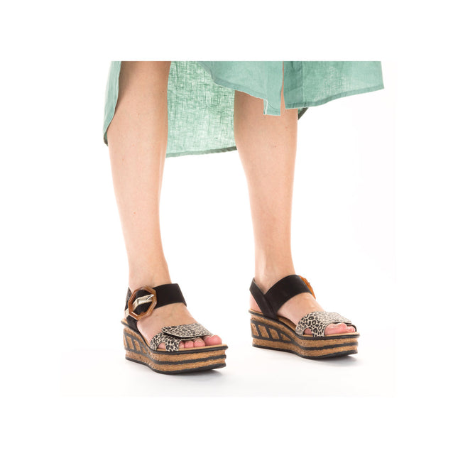 Rieker 68176-00 Leopard Print/Black