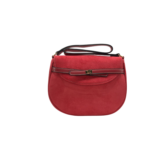 Concept Suede Effect Cross Body Pink Handbags