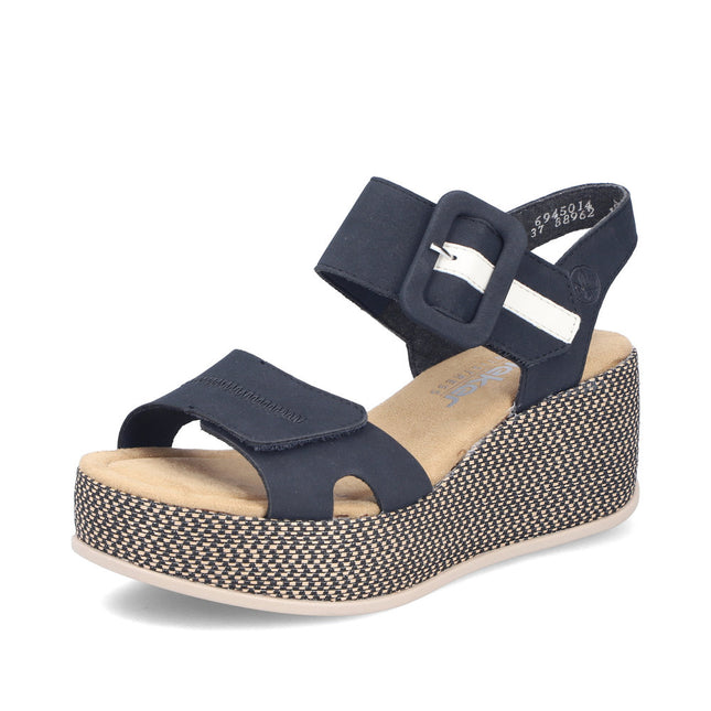 Rieker 69450-14 Blue Ladies Everyday Sandals