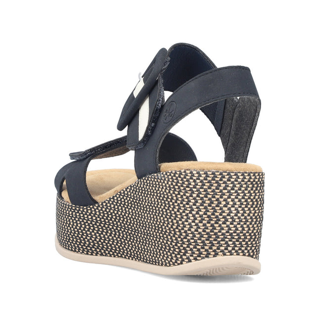 Rieker 69450-14 Blue Ladies Everyday Sandals