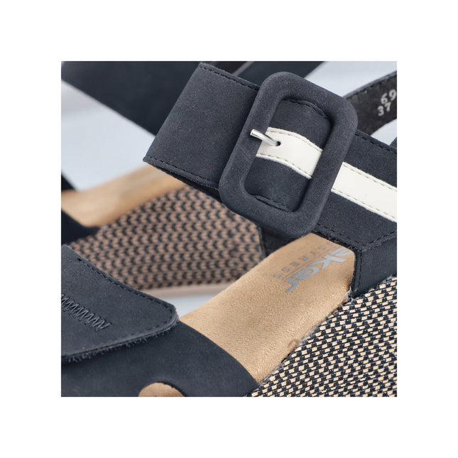Rieker 69450-14 Blue Ladies Everyday Sandals