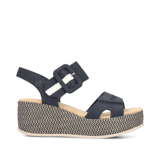 Rieker 69450-14 Blue Ladies Everyday Sandals