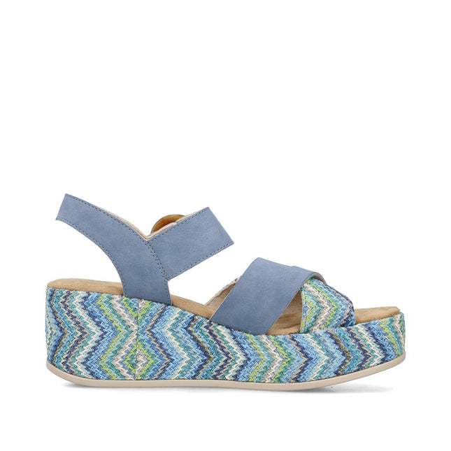 Rieker 69469-14 Blue Ladies Everyday Sandals