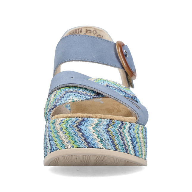 Rieker 69469-14 Blue Ladies Everyday Sandals