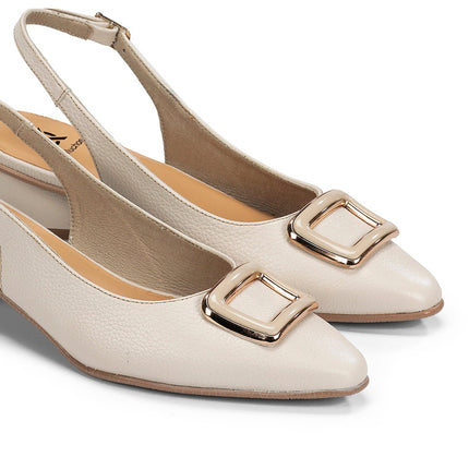 Dorking by Fluchos Tea D9514 Indios Raw Women’s Leather Dress Pumps – 3 cm Comfort Heel, TPU Sole – Summer 2026 (Taupe)