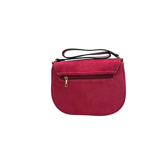 Concept Suede Effect Cross Body Pink Handbags