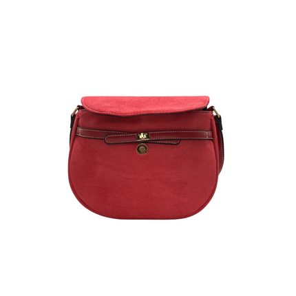 Concept Suede Effect Cross Body Pink Handbags