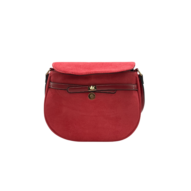 Concept Suede Effect Cross Body Pink Handbags