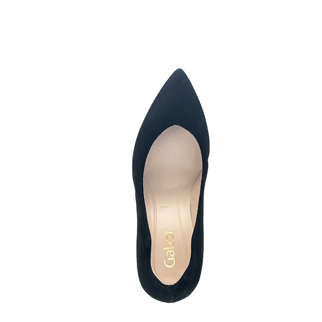 Gabor 71.381.17 Degree Black Suede Heel