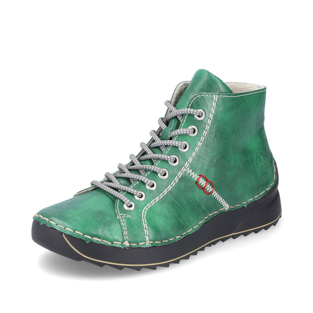 Rieker 71510-52 Green Womens Ankle Boot