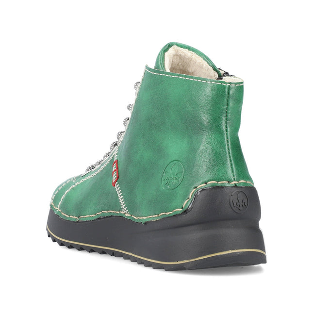 Rieker 71510-52 Green Womens Ankle Boot