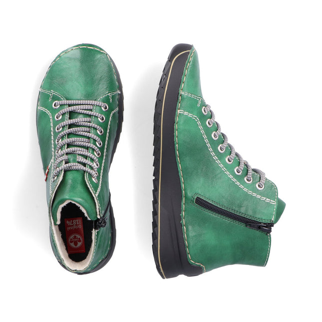Rieker 71510-52 Green Womens Ankle Boot