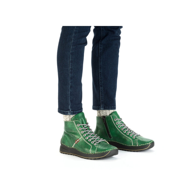 Rieker 71510-52 Green Womens Ankle Boot