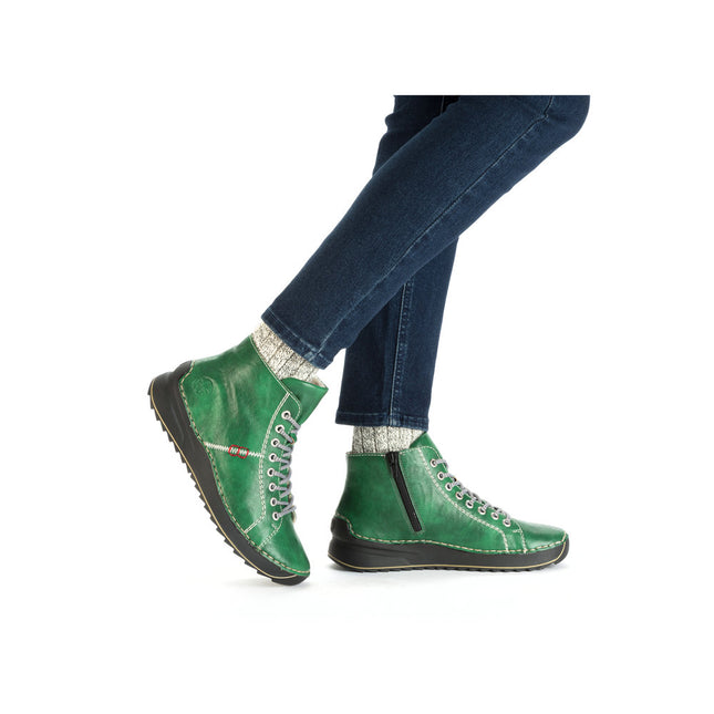 Rieker 71510-52 Green Womens Ankle Boot
