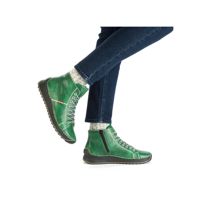 Rieker 71510-52 Green Womens Ankle Boot